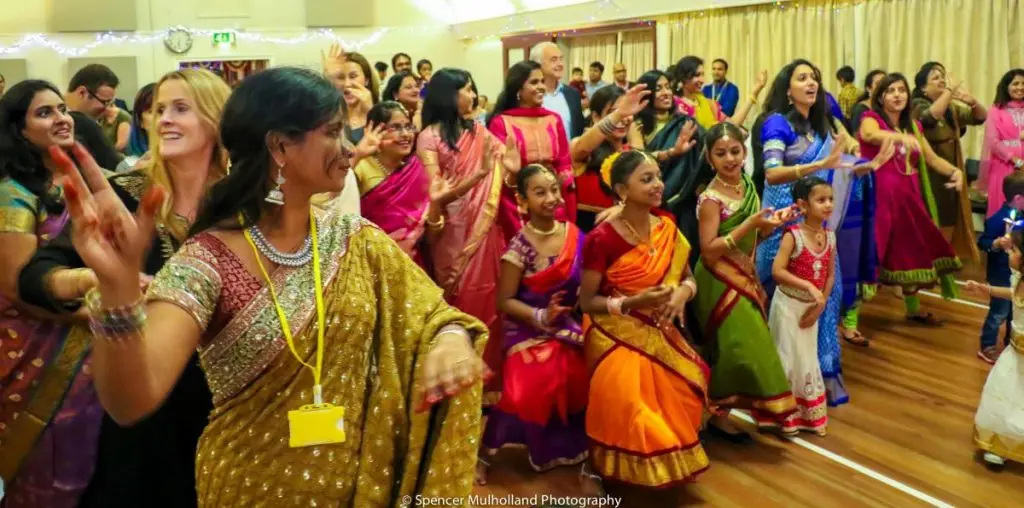 Participating in a bollywood workshop lead by Desi nach